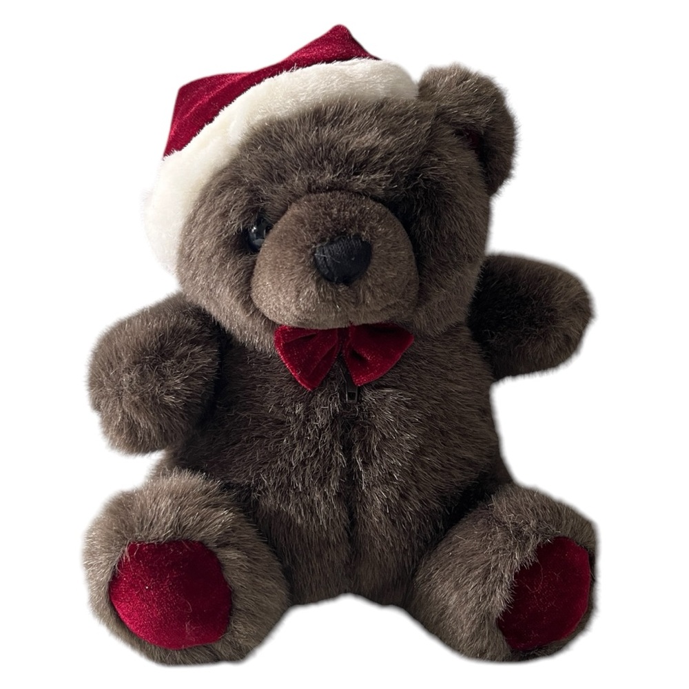 Christmas Santa Teddy Bear Plush Benny Bear XIII Ben Bridge Ring Pouch